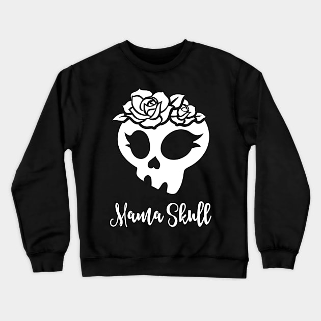 Trollhunters - Mama Skull Crewneck Sweatshirt by BadCatDesigns